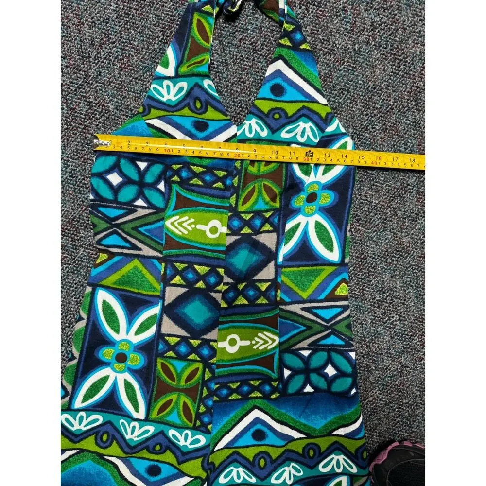 Boho Jumpsuit Womens Small Handmade Artsy Colorful Art To Wear Hippie - Picture 5 of 9